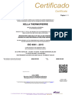 Certificat ISO 9001 Xella - 2022-2025_ES