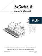 Operator's Manual: Model 190-004 42" Hydraulic Tiller Attachment
