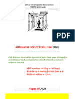 Alternative Dispute Resolution ADR Methods