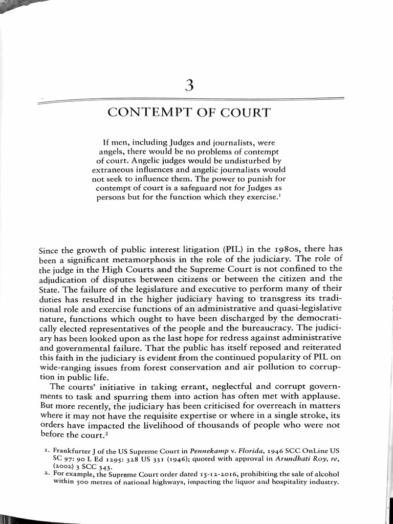 Media Law Contempt of Court | PDF