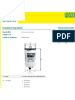Ficha de Datos Técnicos Filtro WK 1060 - 1 Mann Filter