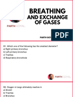 Breathing & Exchange of Gases 90 Questions