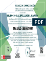 Certificado en Altura 16 HRS Angel Silencio