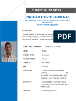 CV - Jonathan Otivo Cardenas