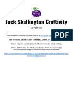 TPPB Free Printable Jack Skellington Craftivity A4