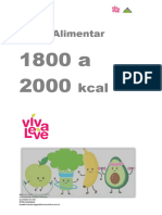 Plano Alimentar - 1800kcal A 2000kcal