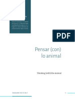 ArtículO. ENTRE LO ANIMAL Y LO HUMANO