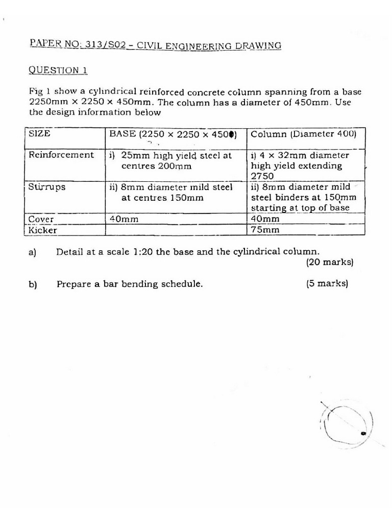 Drawing Questions PDF