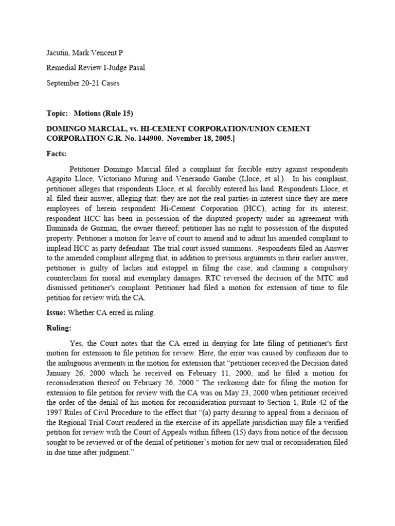 Rem Case 5 PDF Lawsuit Judgment (Law)