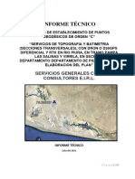 Informe Tecnico para Certificacion Puntos Geodesicos Piu08067 Lam03254