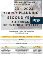 Second Year - All Streams - Yearly Planning 2023 - 2024