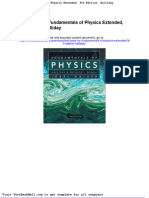 Test Bank For Fundamentals of Physics Extended 9th Edition Halliday Download