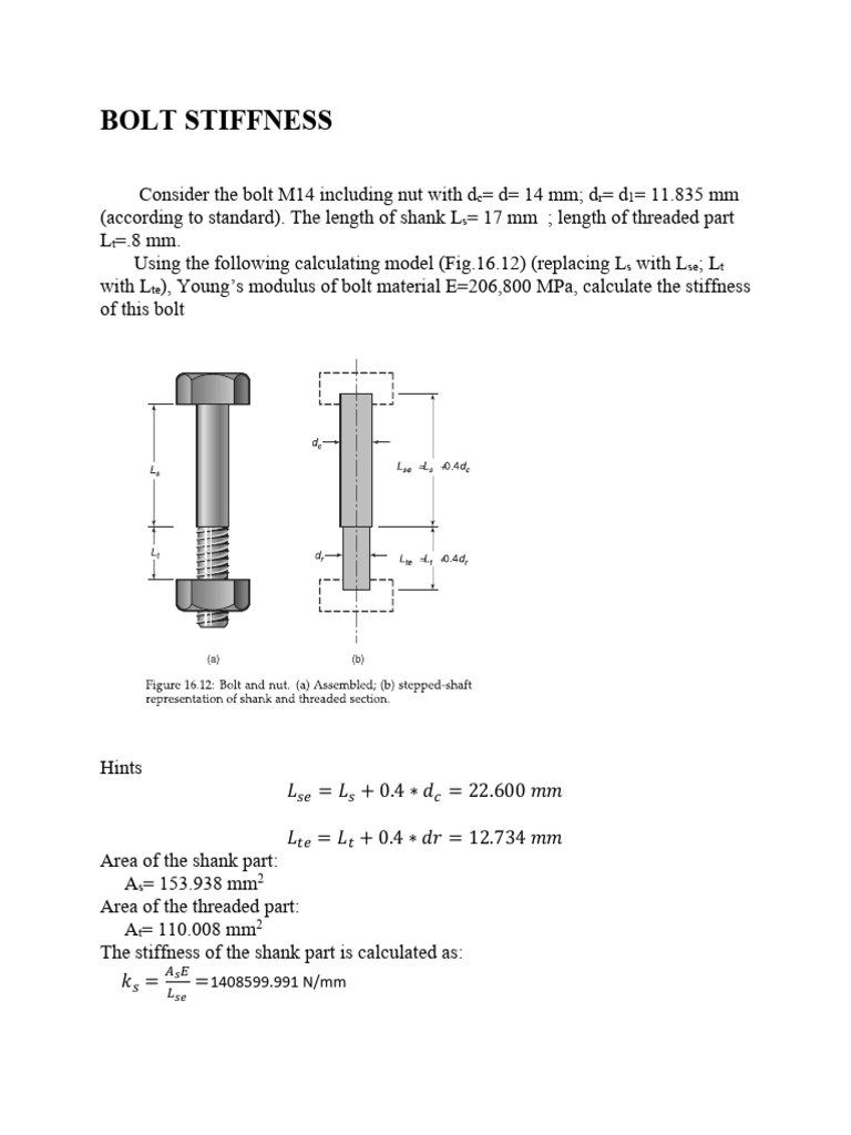 Bolt Stiffness PDF