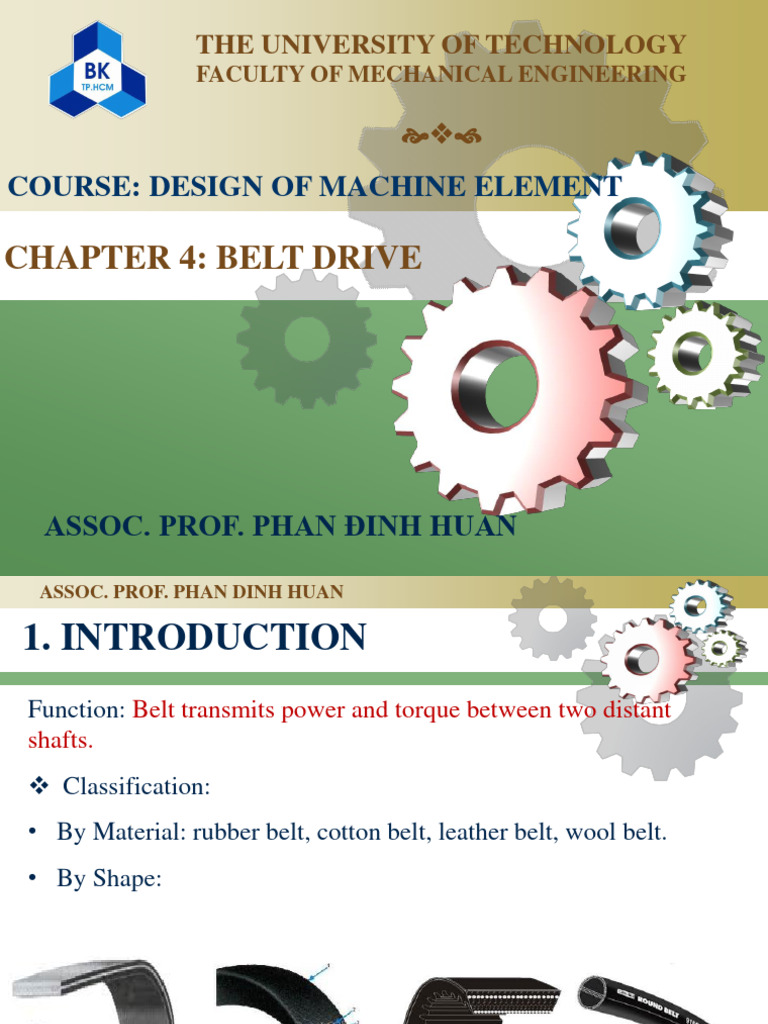 Belt Drive PDF Belt (Mechanical) Mechanical Engineering