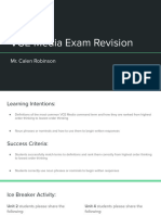 VCE Media Exam Revision