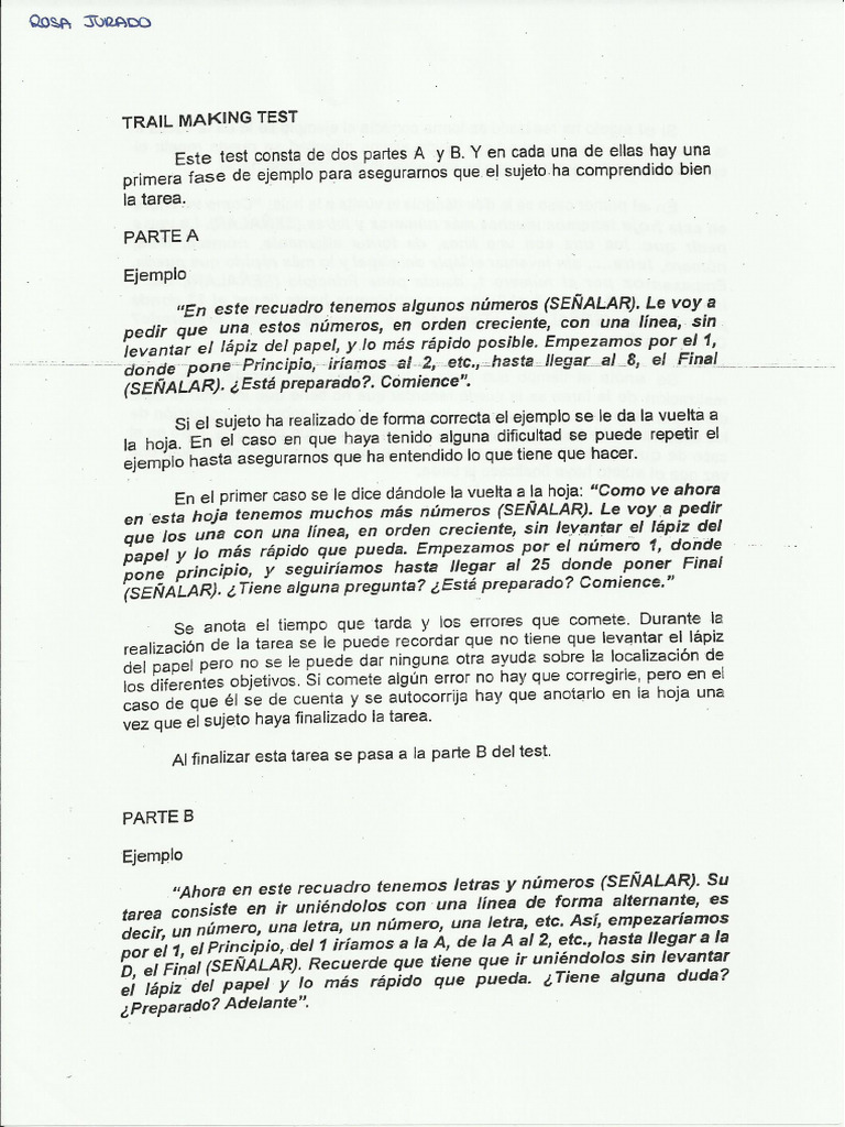 Trail Making Test Pdf