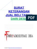format-administrasi-desa.blogspot.com - SURAT KETERANGAN JUAL BELI TANAH DARI DESA