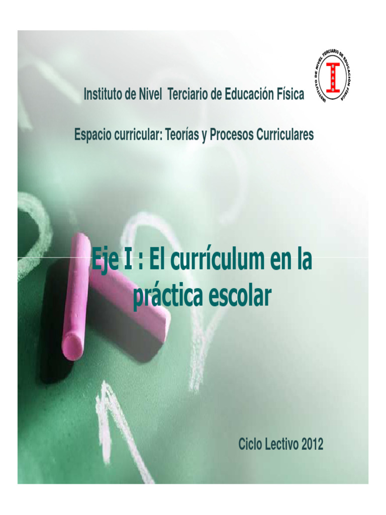 Análisis del Currículum Educativo | PDF | Plan de estudios