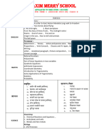 Class X Syllabus - For - Term I