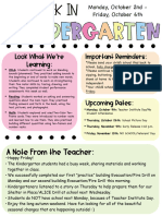 Kindergarten Newsletter 10-6-23