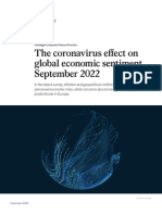 The Coronavirus Effect On Global Economic Sentiment September 2022 - Final