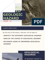 Rainfall Induced Geologic Hazard