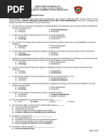 CA 1 Questionnaire