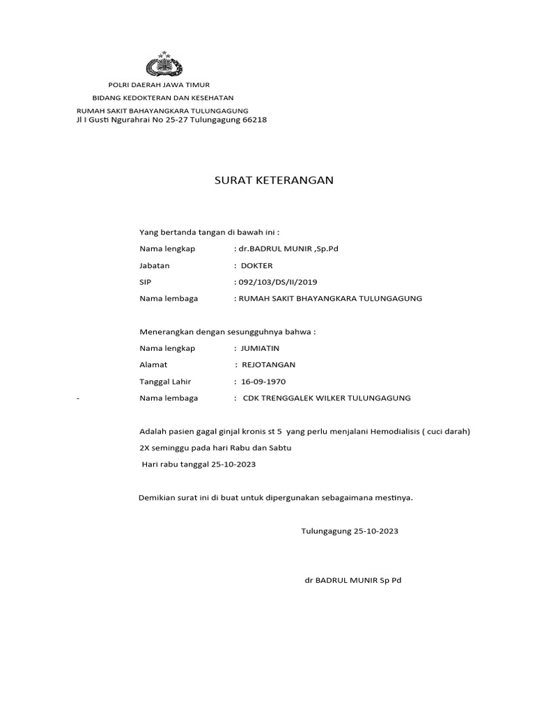 Surat keterangan istirahat px hd pdf