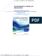Test Bank For Nursing Research in Canada 3rd Edition Geri Lobiondo Wood Download