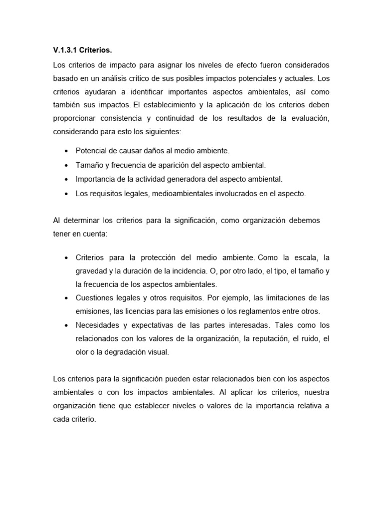 V.1.3.1 Criterios PDF