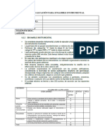 Matriz de Evaluación para Ensamble Instrumental