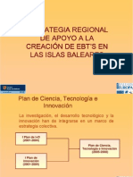 Estrategia Regional de Apoyo a La Creacion de EBT's en Las Islas Baleares