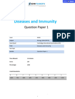 10 Diseases and Immunity Topic Booklet 1 CIE IGCSE Biology