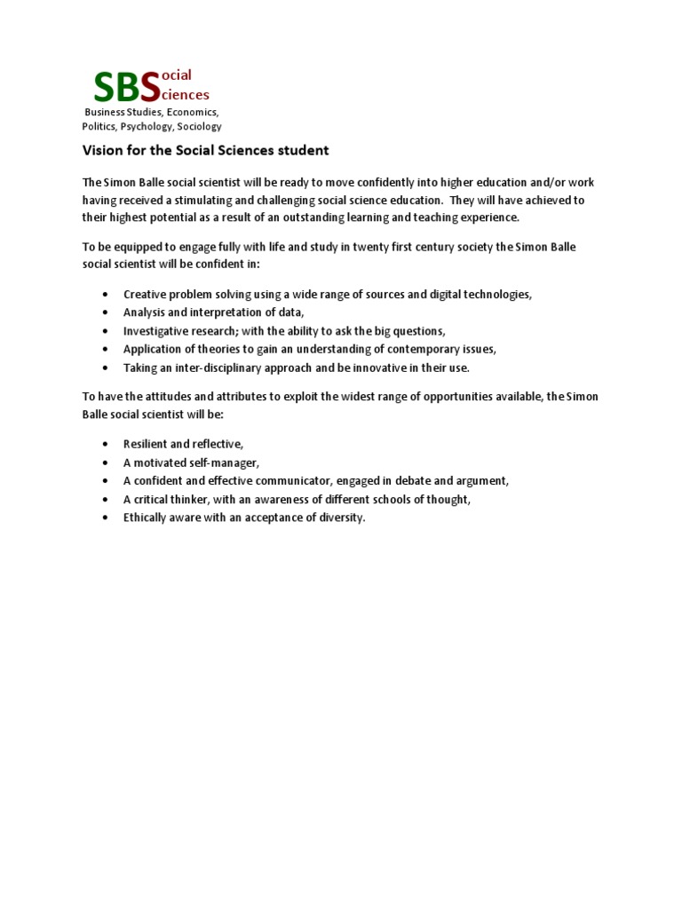 Social Scientists | PDF | Career & Growth | Social Science