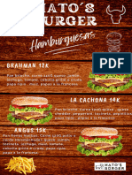 Menu Hato S Burger