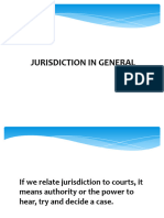 Jurisdiction in General