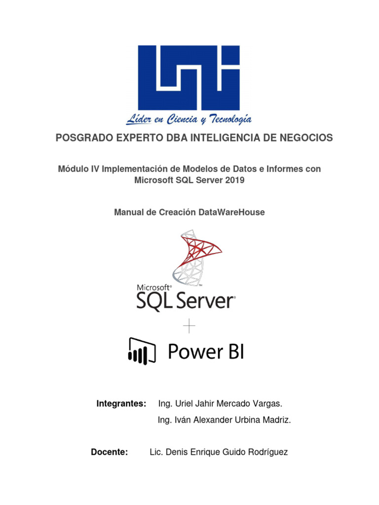 Manual de Inteligencia de Negocios Power BI SQL | PDF