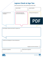 EYFS Progress Check at Age Two Informal Form