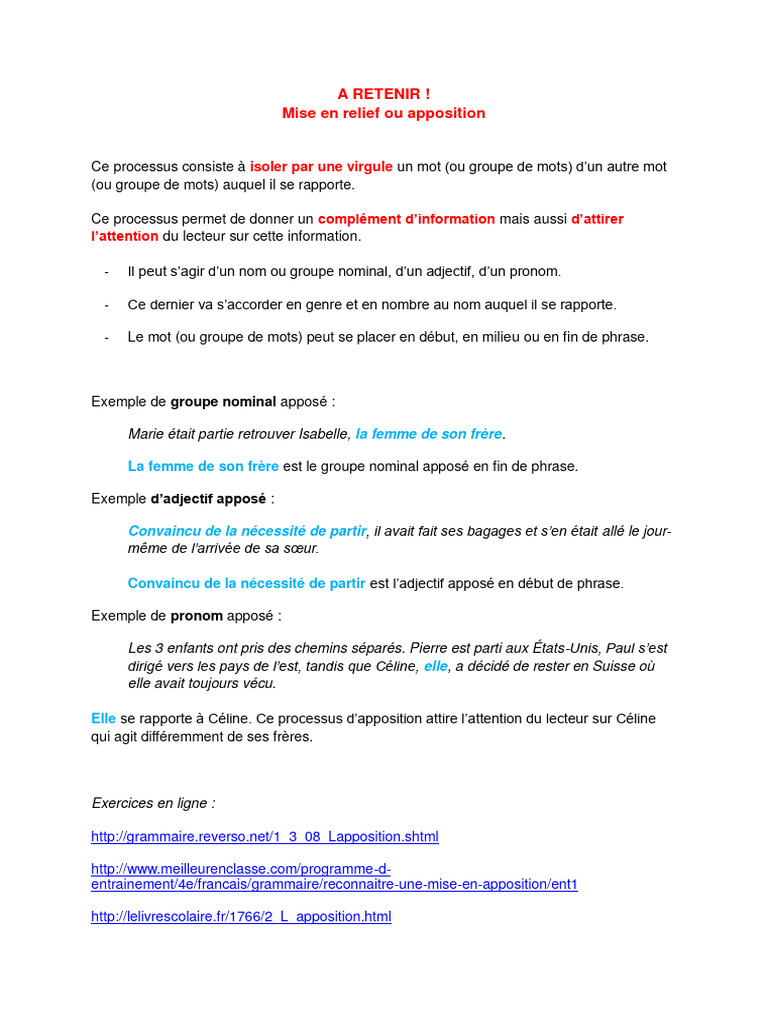 Boite À Outils - Mise en Relief Ou Apposition | PDF