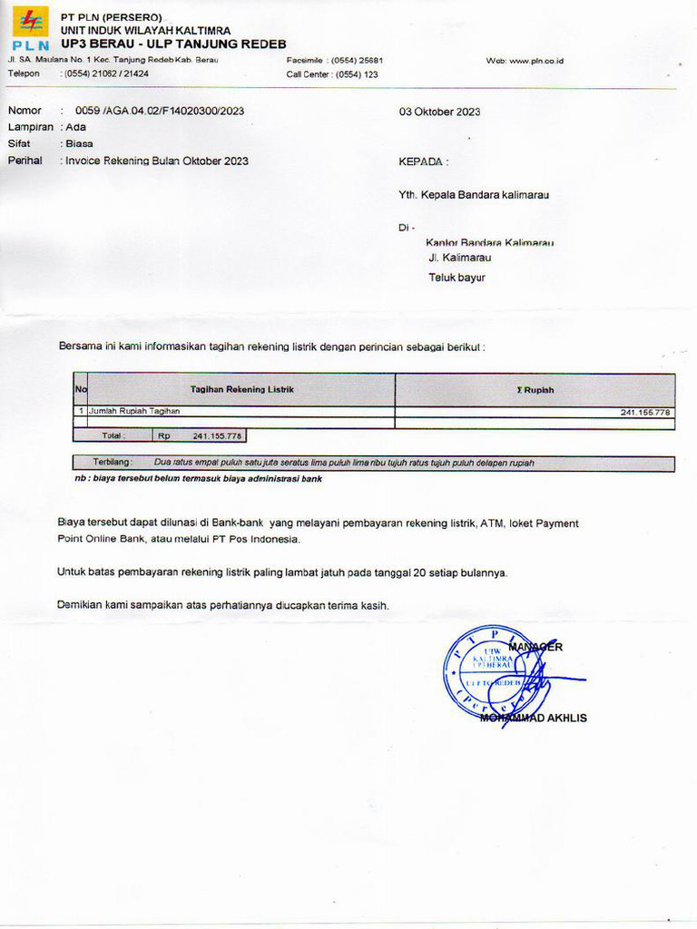 Surat PLN | PDF