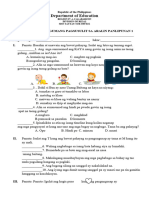 Q1 2ND Summative Test in Aralin Panlipunan 1