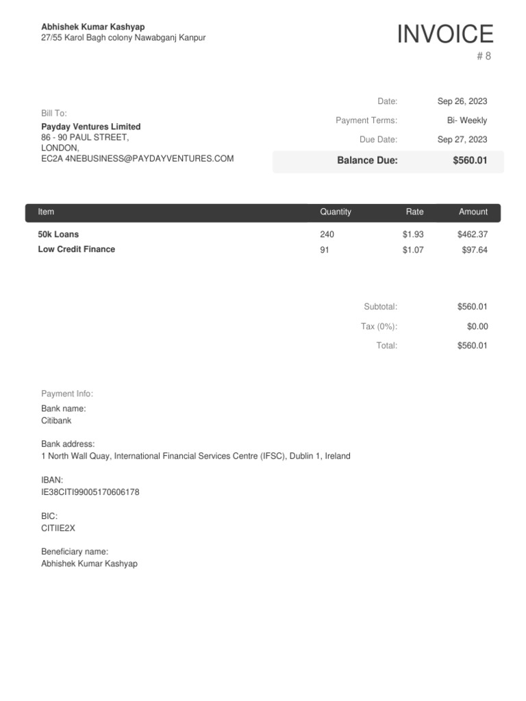 Invoice # 8 (1) | PDF