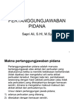 Pertanggungjawaban Pidana