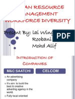 Human Resource Management Workforce Diversity: Present By: Lai Wing Vian Roobani Chelvii Mohd Alif