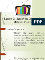 Q1 LESSON 1 Identifying Genre of A Material Viewed Copy For Learners