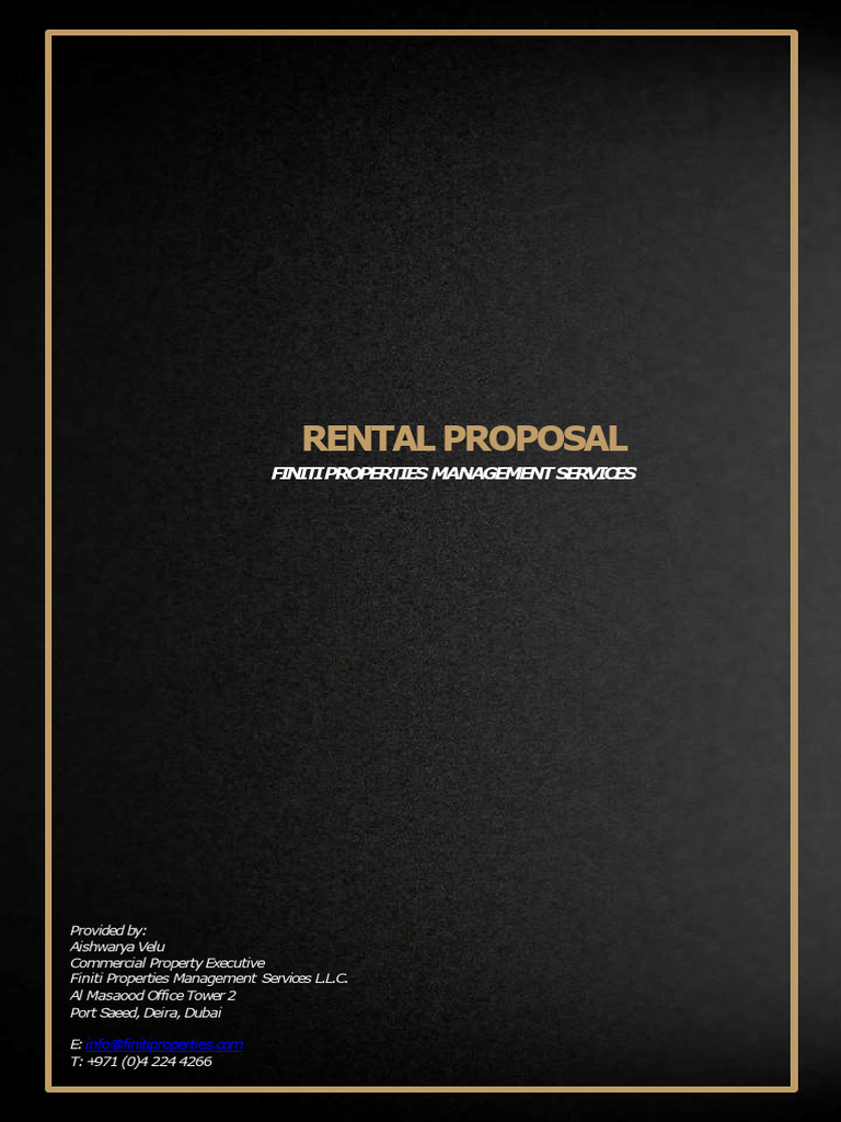 Rental Proposal Pdf