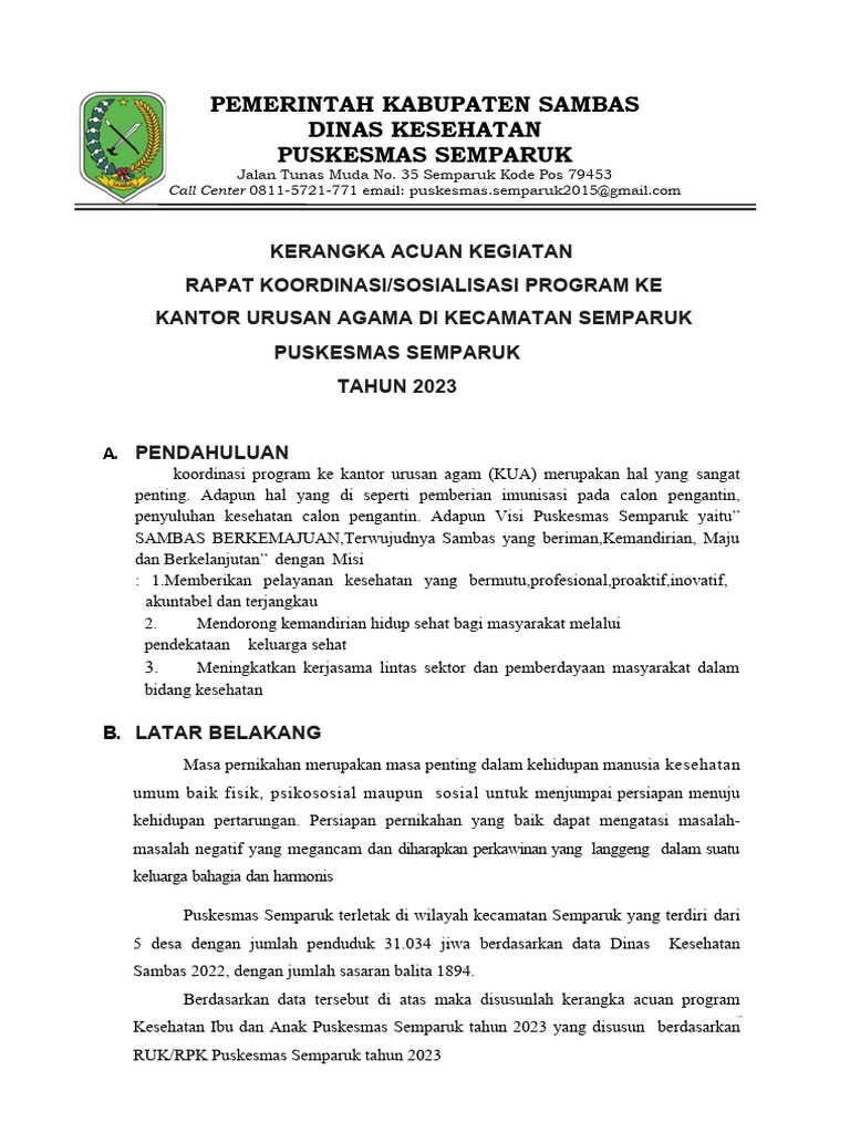 (R) Kak Rakor Program Ke Kua - Ok | PDF