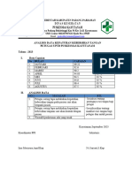 Analisis Data Kepatuhan Kebersihan Tangan Petugas