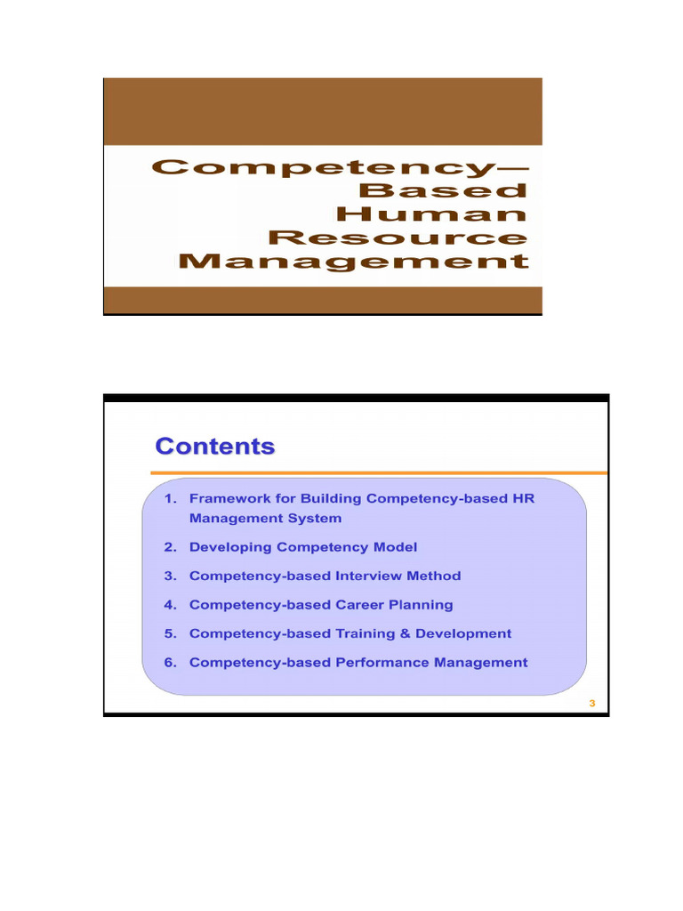 COMPETENCY BASED HRM | PDF