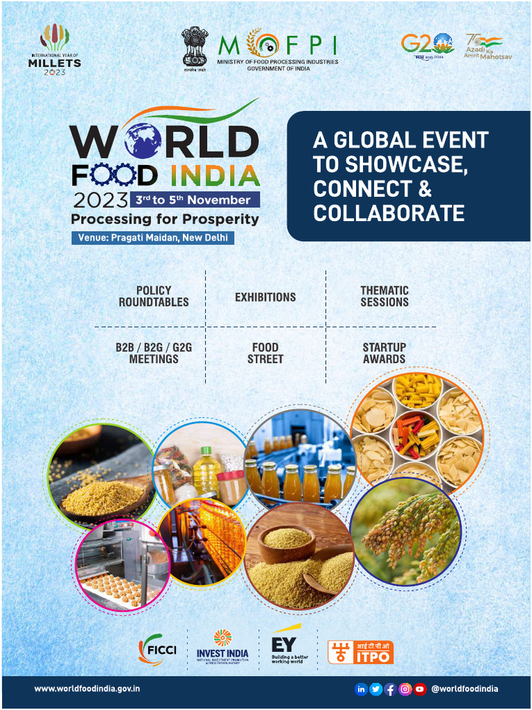 World Food India 2023 Brochure E7eb4 PDF